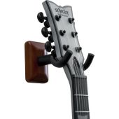 Gator Cases Wall-Mounted Guitar Hanger with Mahogany Mounting Plate
