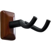 Gator Cases Wall-Mounted Guitar Hanger with Mahogany Mounting Plate
