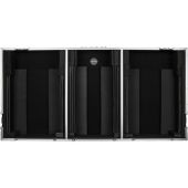 Odyssey Coffin Flight Case for 10" DJ Mixer & Two Large-Format Media Players (Black & Silver)