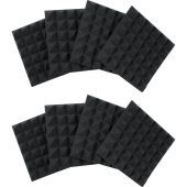Gator 12x12"Acoustic Pyramid Panel (Charcoal) 8-Pack