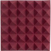Gator 12x12"Acoustic Pyramid Panel (Burgundy) 4-Pack