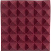 Gator 12x12"Acoustic Pyramid Panel (Burgundy) 8-Pack