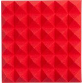 Gator 12x12"Acoustic Pyramid Panel (Red) 2-Pack