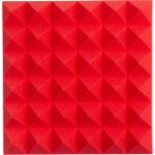 Gator 12x12"Acoustic Pyramid Panel (Red) 8-Pack