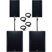 2 QSC K12.2 12" Speakers 2 QSC KS118 18" Subwoofers for Rent