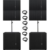 2 Mackie HD1801 Subwoofers and 4 HDA Arrays for Rent