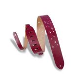 Levy's Classics Series Galaxy Punch Out Guitar Bass Strap, Burgundy M12GSC-BRG