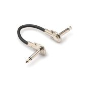 Hosa Guitar Patch Cable, Low-profile Right-angle to Same, 1 ft