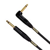 Mogami GOLD INSTRUMENT-03R Straight to Right Angle Instrument Cable - 3 foot