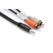 Hosa CMR-215 15 ft 3.5 mm TRS to Dual RCA