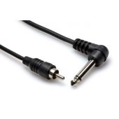 Hosa CPR-105R 5 ft Right-angle 1/4 in TS to RCA