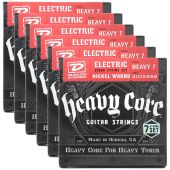 Dunlop 6 sets of DHCN1060 Heavey Core 7/SET Electric Strings