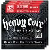 Dunlop 3 Sets of DHCN1150 Heavier Core 6/SET Electric Strings