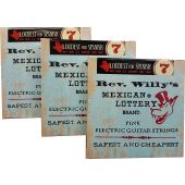 Dunlop Rev. Willy's Electric Guitar Strings 07-38 - 3 Pack