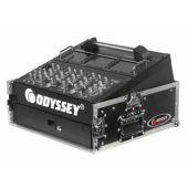 Odyssey 10U Top Slanted 2U Bottom Vertical Combo Rack