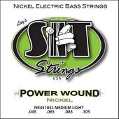 SIT Strings NR45105L Nickel Plated Bass Guitar Strings, 4-String Medium-Light