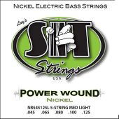 SIT Strings NR545125L Nickel Plated Bass Guitar Strings, 5-String Light