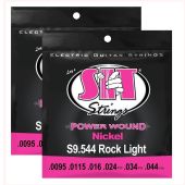 S.I.T. Strings S9.544 Rock Light Nickel Power Wound Electric Guitar Strings - 2 Sets