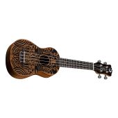 Luna Guitars - Uke Tribal Soprano - Mahogany