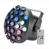 ADJ Startec Contour Mirror Ball Effect with Multicolored Beams (RGB)