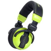 Hosa HP-550-Lime Comfortable Pro DJ Headphones