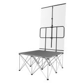 IntelliStage - Backdrop Extension Hardware that Attaches to IS4X4GRPD Guardrails & Allows for Drapes to be Hung from 8' to 12' High to Create a Uniform BackDrop Effect (1 pc per pack)