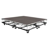 IntelliStage - 13" HIGH  8 FT X 8 FT MOBILE DRUM RISER ON 3 1/2 CASTERS