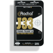 Radial J33 2-channel Active Turntable Preamp/Direct Box