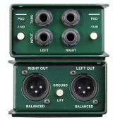 Radial JDI Stereo - Jensen Equipped 2-channel Passive Instrument Direct Box