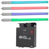 ADJ LED Pixel Tube 360 Sys with 4 Light Fixtures and Controller