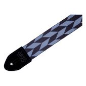 Levy's 2" Polyester Offset Arrow Guitar Strap, Black and Grey MPF2-002