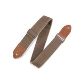 Levy's Textures Series Traveler’ Waxed Canvas Guitar Strap M7WC-TAN