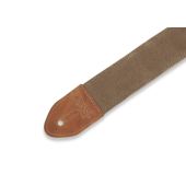 Levy's Textures Series Traveler’ Waxed Canvas Guitar Strap M7WC-TAN