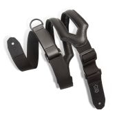 Levy's Specialty Right Height Ergonomic Padded Guitar Bass Strap, Black MRHSS-BLK