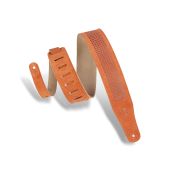 Levy's 2.5" Suede Leather Floret Embossed Guitar Strap, Copper MS26SQ-CPR