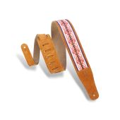 Levy's Print Series Embellish Suede Guitar Bass Strap MSJ26-HNY