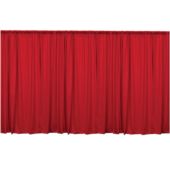 10' Tall Pipe & Drape Red Most Widths for Rent