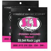 S.I.T. Strings S9.544 Rock Light Nickel Power Wound Electric Guitar Strings - 2 Sets