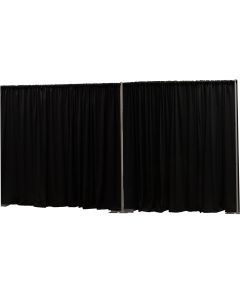 8' Tall Pipe & Drape Black Almost Any Length