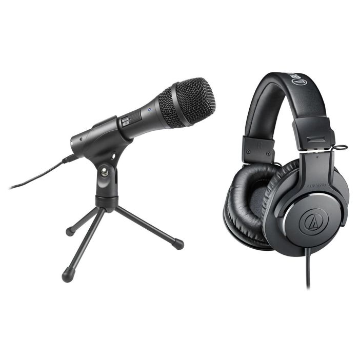 Audio-Technica AT-EDU25 Home Bundle with AT2005USB Microphone & ATH-M20x Headphones