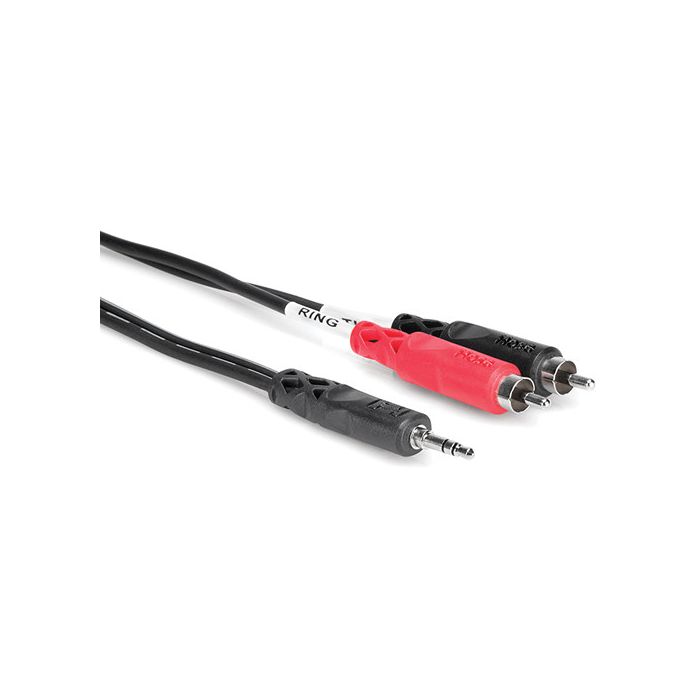 Hosa Technology Stereo 3.5mm Male to 2 x RCA Male Y-Cable (3')