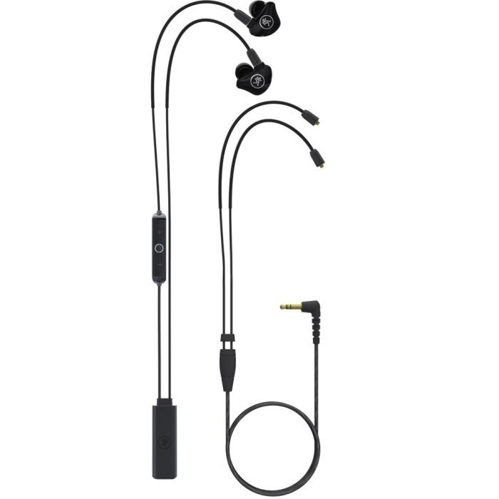Mackie MP-120 BTA Single Dynamic Driver In-Ear Headphones with Bluetooth Adapter Cable