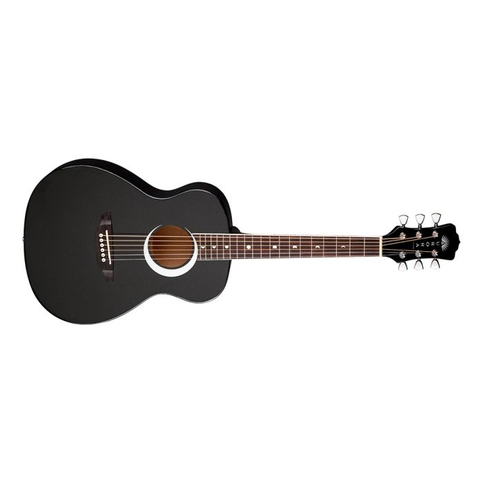 Luna Aurora Borealis 3/4-Size Acoustic Guitar - Black Pearl