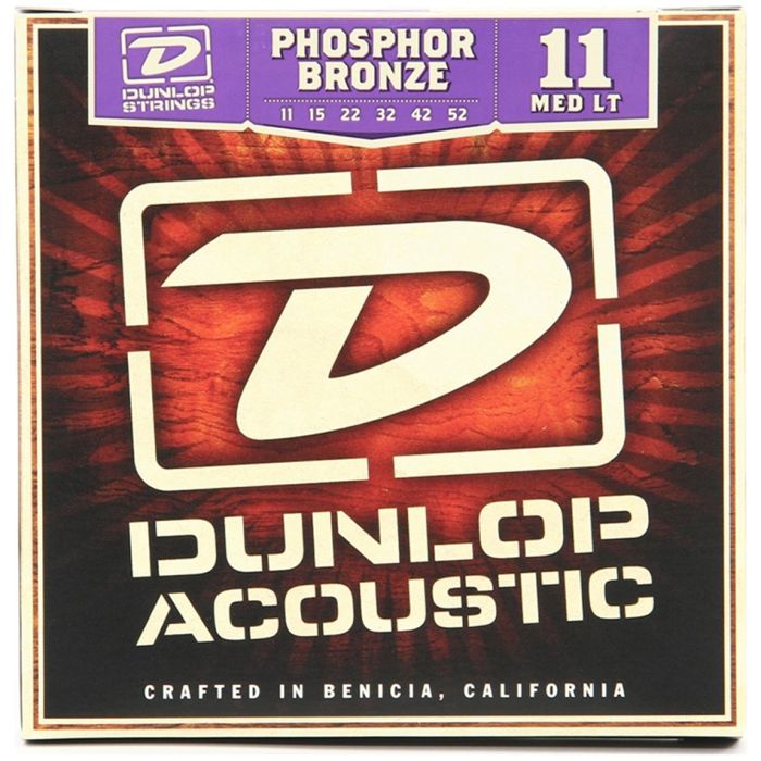 Dunlop 3 Packs of DAP1152 AG-PHB MEDIUM LT Acoustic Phosphor Bronze Guitars Strings