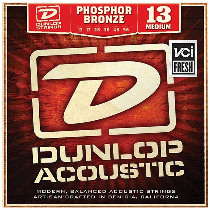 Dunlop 3 Sets of DAP1356 AG-PHB MEDIUM Acoustic Phosphor Bronze Strings