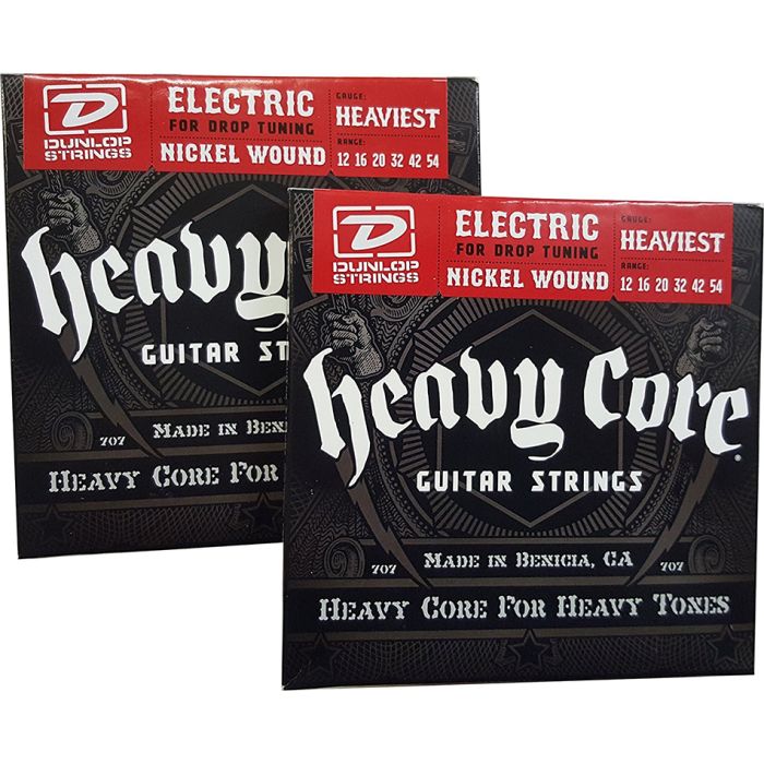 Dunlop Heavy Core Heaviest Electric Guitar Strings 12-54 - 2 Pack