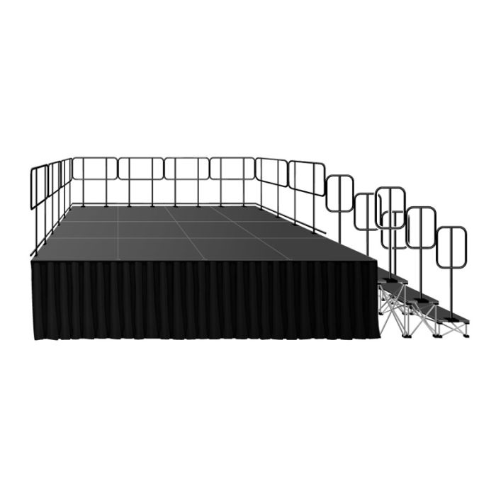 IntelliStage - 32" HIGH COMPLETE STAGE SYSTEM  (12 PCS. OF 32" MATCHING RISERS)