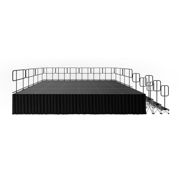 IntelliStage - 32" HIGH COMPLETE STAGE SYSTEM  (18 PCS. OF 32" MATCHING RISERS)