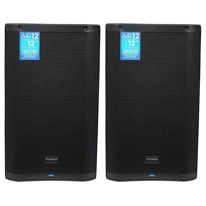 Presonus - AIR12 12" 2400 Watt Powered Active 2-Way PA DJ Speakers - Pair