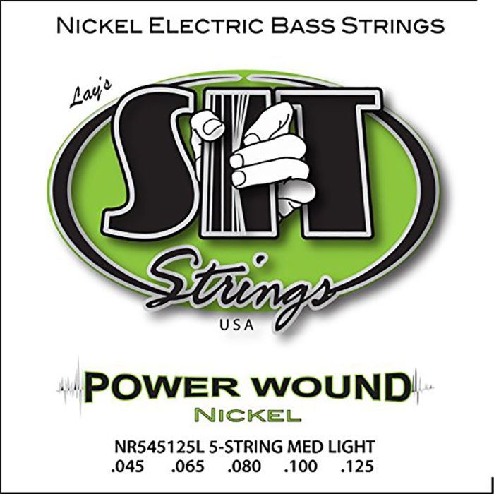 SIT Strings NR545125L Nickel Plated Bass Guitar Strings, 5-String Light